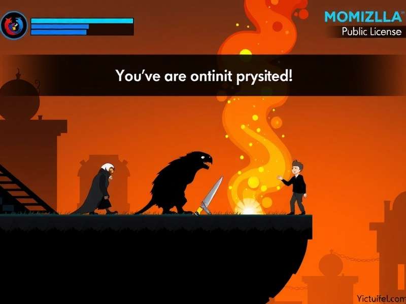 MPL Mozilla Public License concept illustration showing open source code and gaming interface