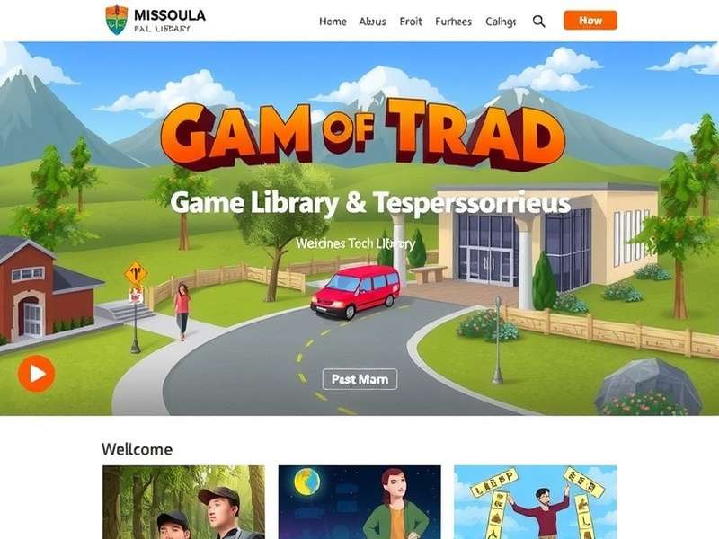 Modern public library interior with books and reading areas