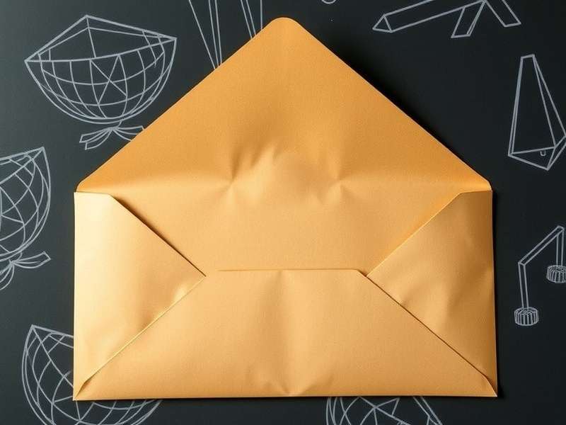 Strategic visualization of an envelope mockup design process on a tablet