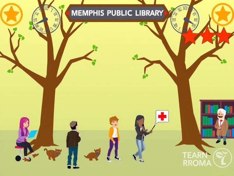 Person using a laptop at a library table with books in background