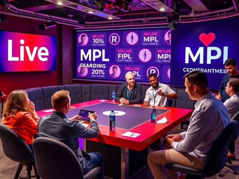 MPL Live Esports Arena with excited fans and players competing