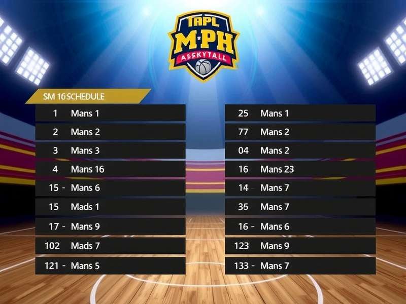 MPL PH S16 Schedule – Arena packed with fans and giant screen showing the tournament bracket