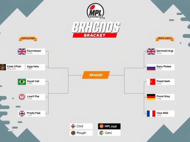 Mpl Indonesia Bracket tournament stage with trophies and professional players competing