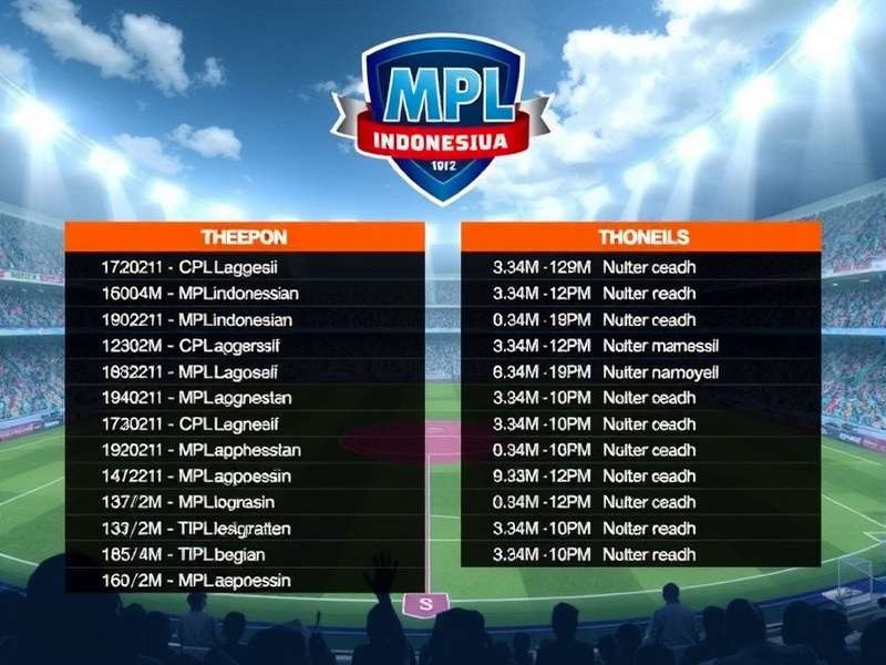 MPL Indonesia esports tournament stage with players competing in Mobile Legends